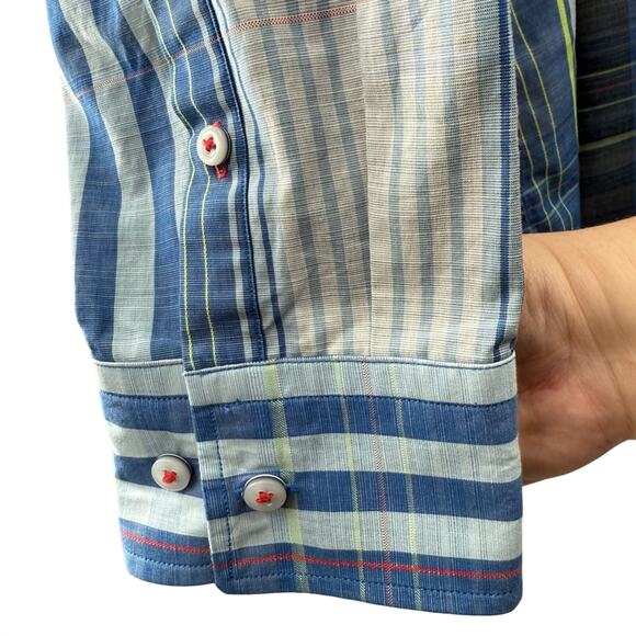 NWOT Tommy Bahama Men’s 100% Cotton Canberra Plaid Button Down Shirt Size XXL - Picture 4 of 11